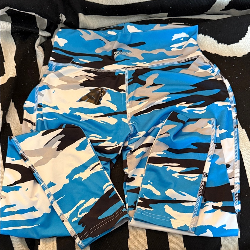 Carolina Panther Camo Leggings
